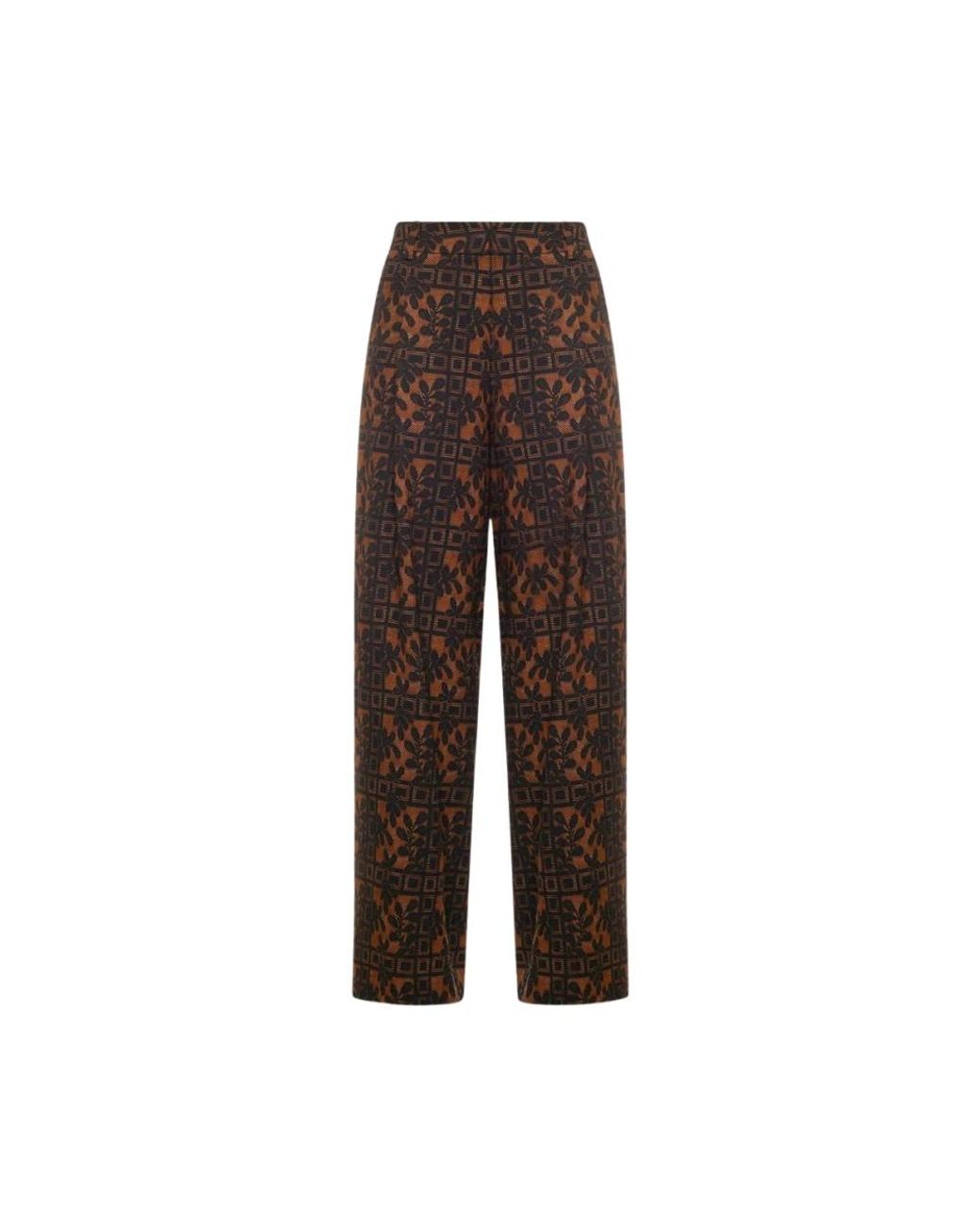 Pierre Louis Mascia Brown Wide Trousers