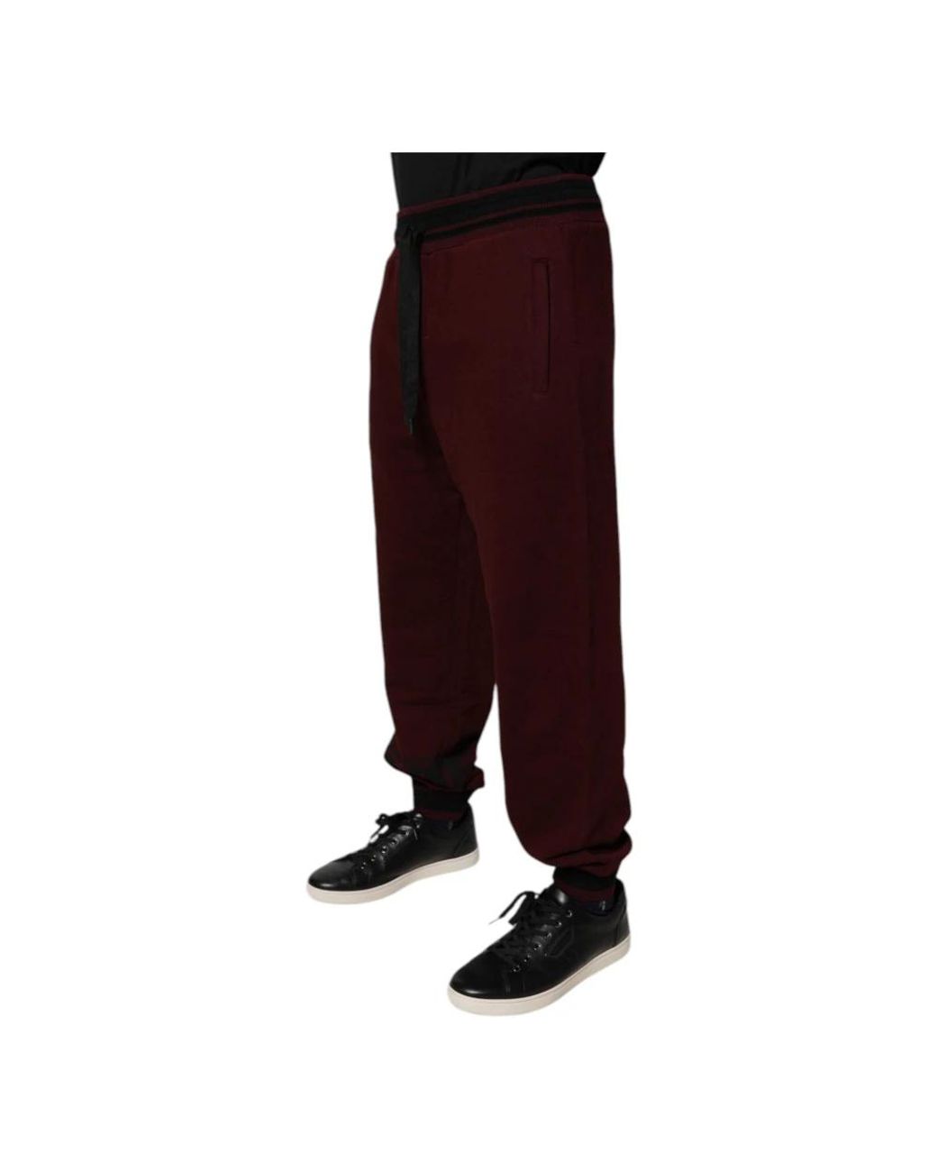 Dolce & Gabbana Red Sweatpants for men