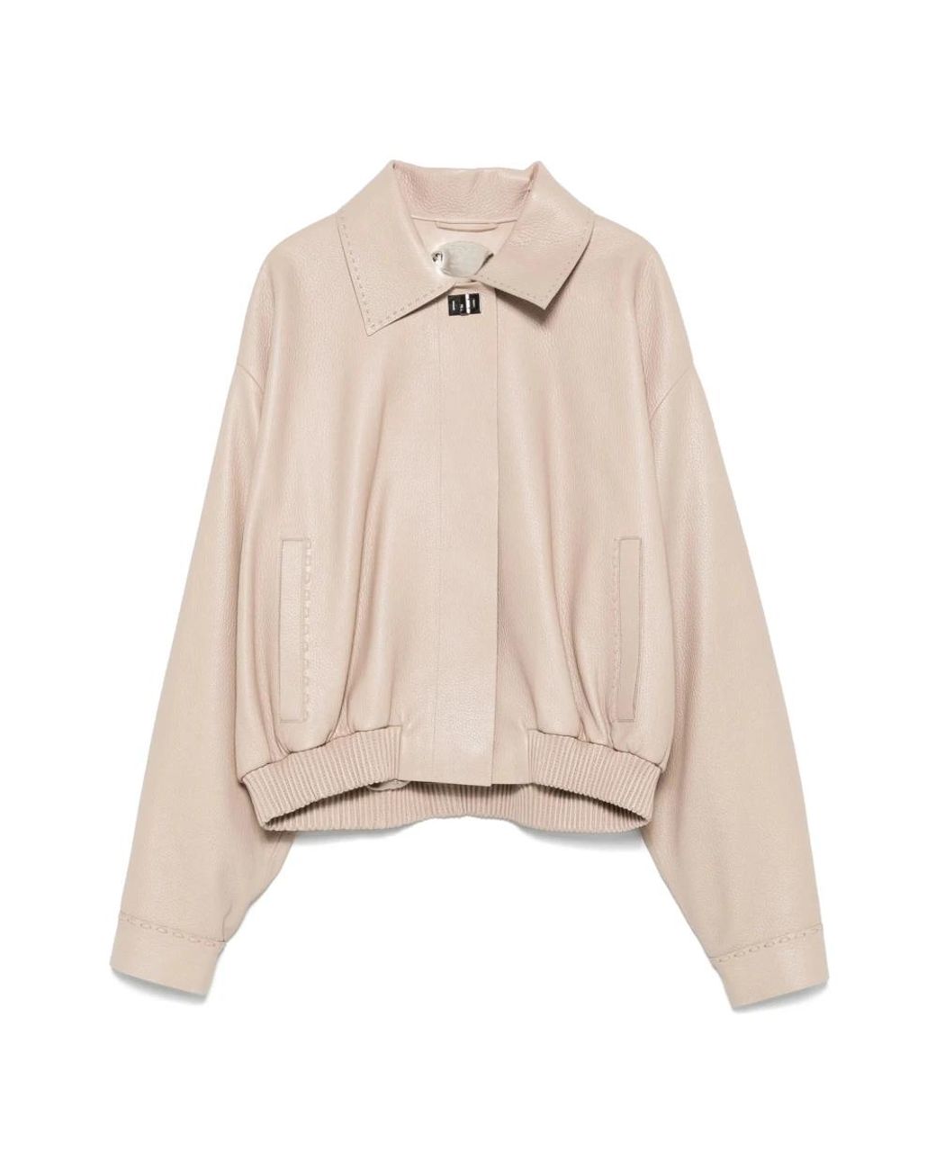 Fendi Natural Bomber Jackets