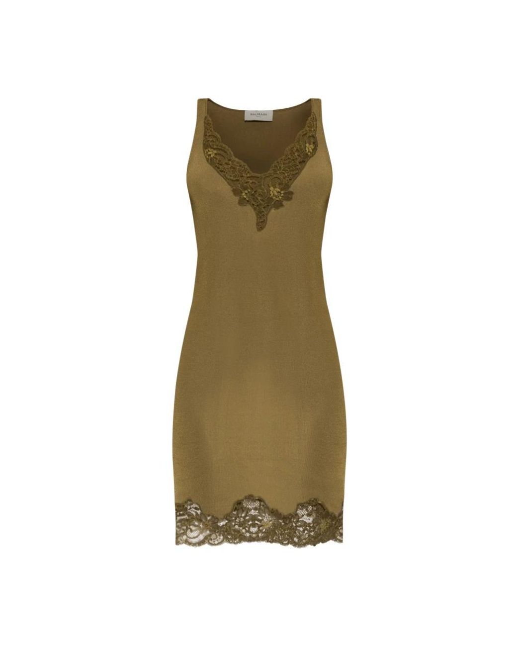 Balmain Green Short Dresses