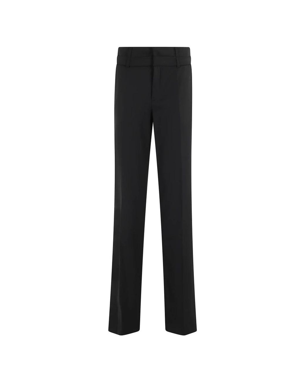 FEDERICA TOSI Black Straight Trousers