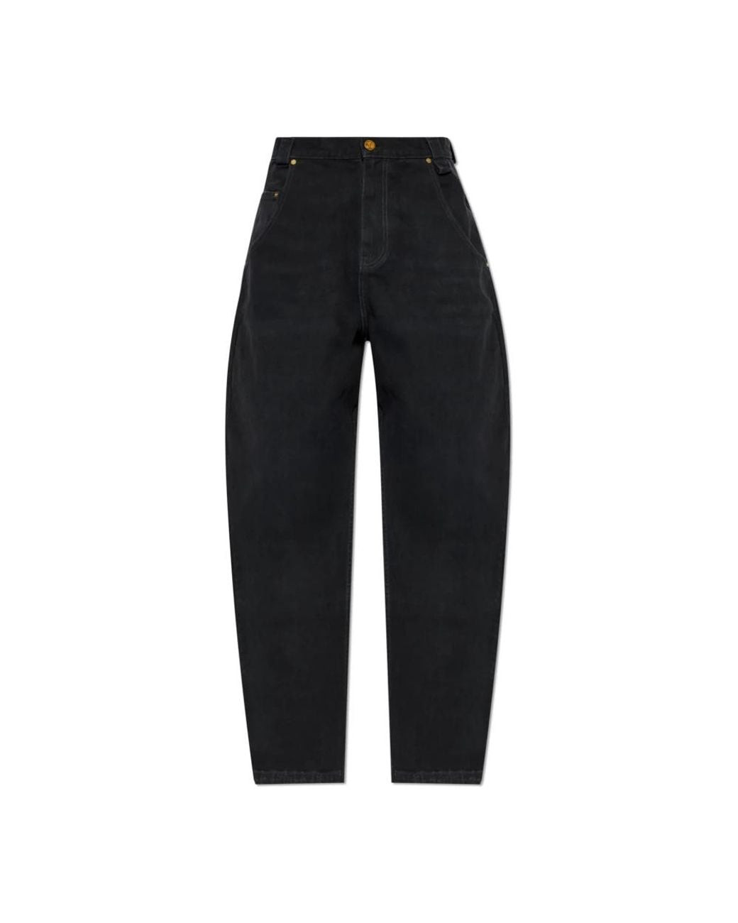 Willy Chavarria Black Loose-Fit Jeans for men