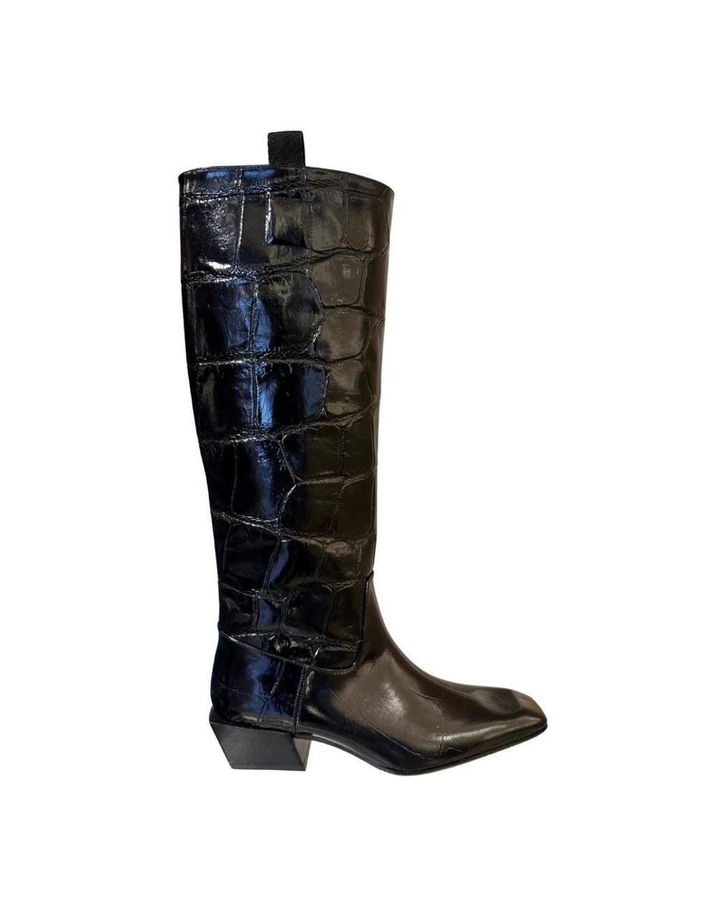 Ras Black Cowboy & Biker Boots