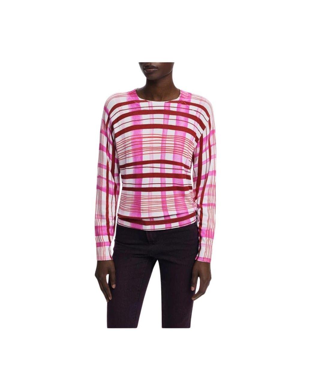 Desigual Red Round-Neck Knitwear