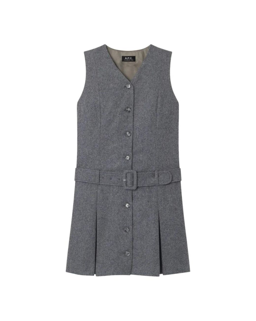 A.P.C. Gray Sandra Kleid