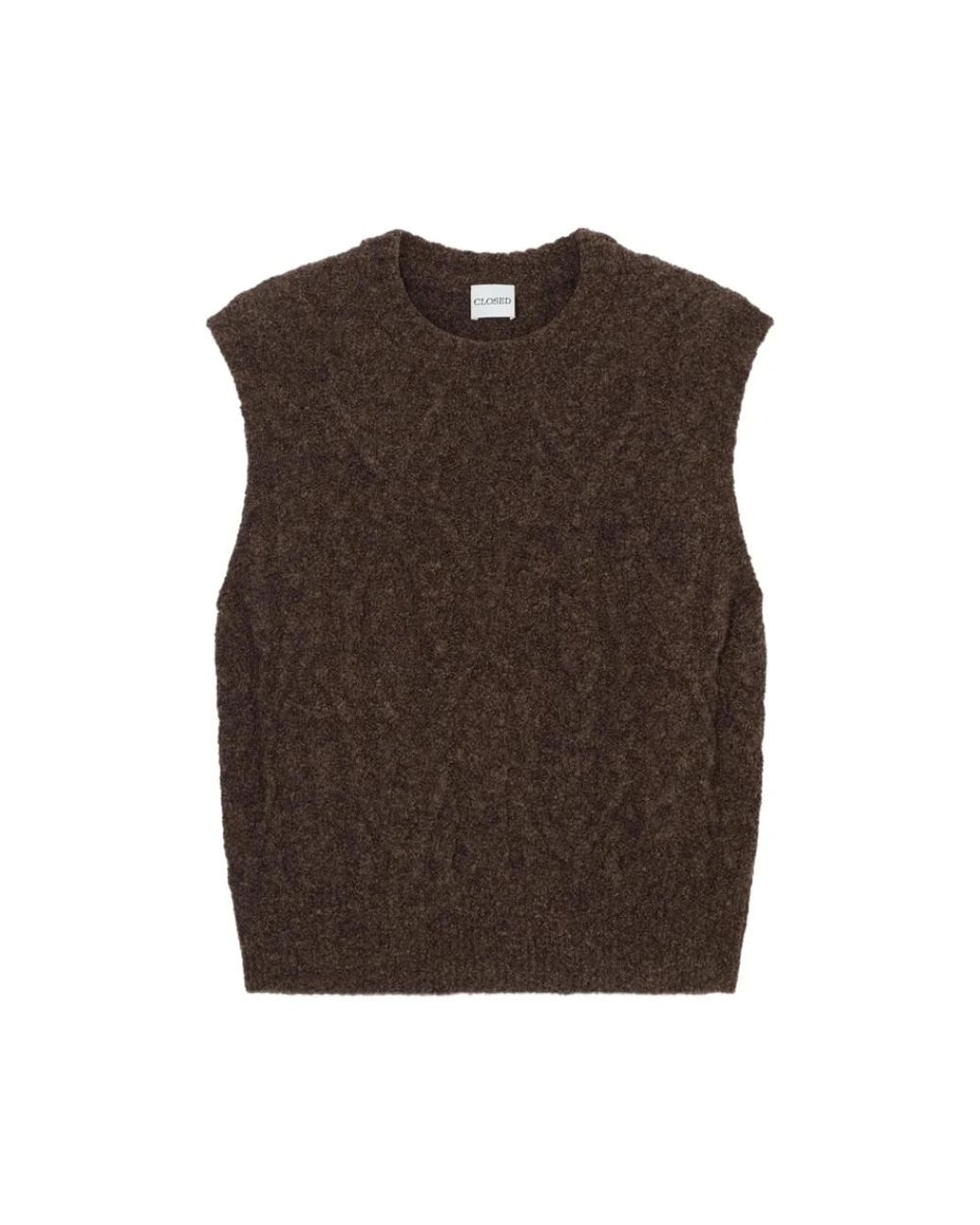 Closed Brown Round-Neck Knitwear