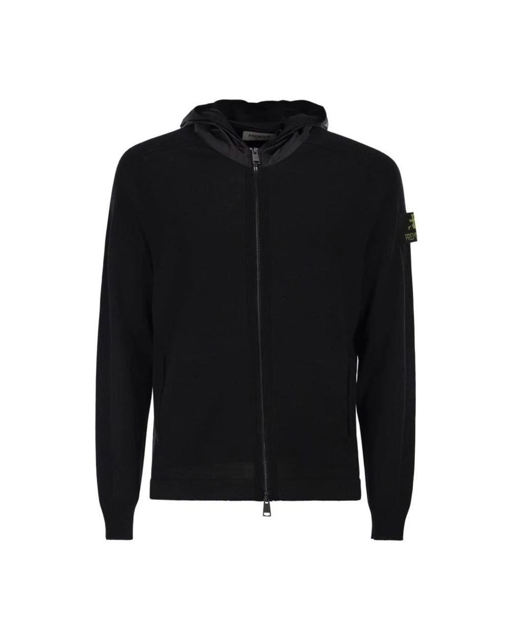 Premiata Black Zip-Throughs for men