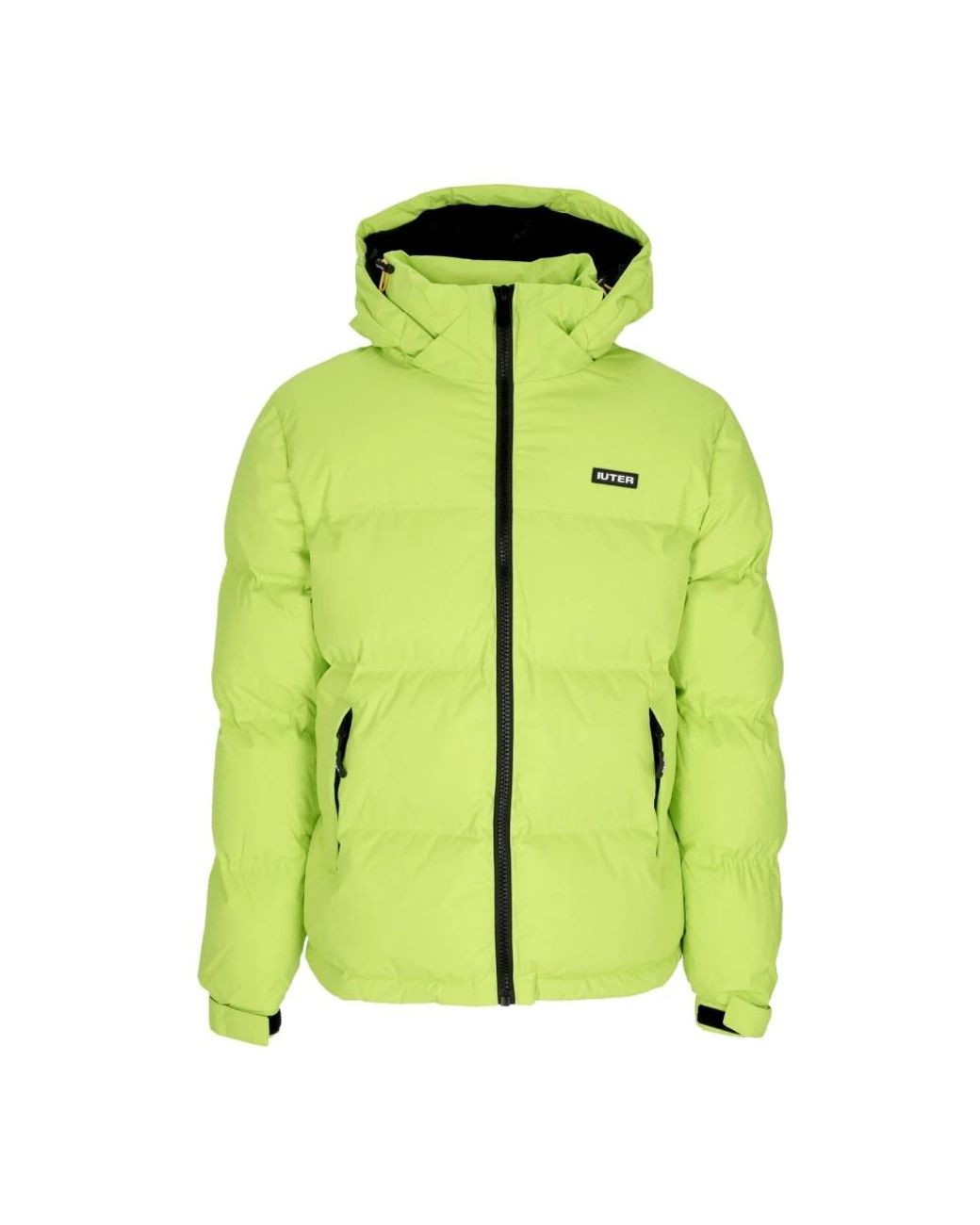 Iuter Jassen ,Groen ,Polyester Limo Puff Donsjack Hoge Kraag in het Green voor heren