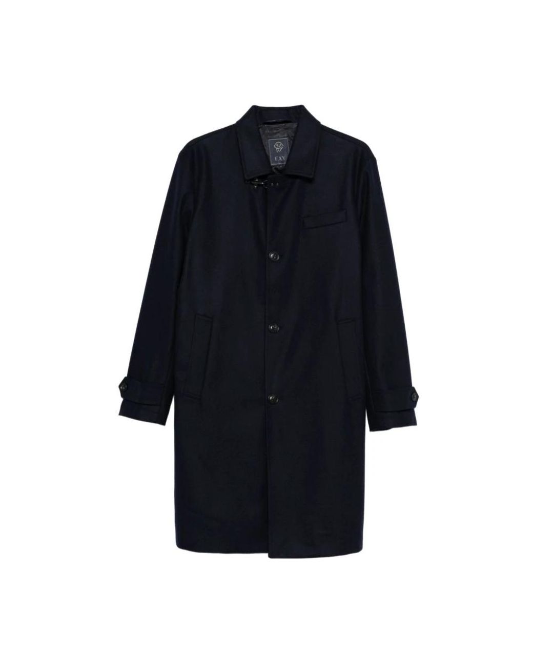 Single-Breasted Coats Fay pour homme en coloris Blue