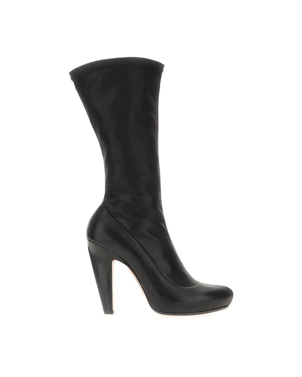 McQueen Black Heeled Boots