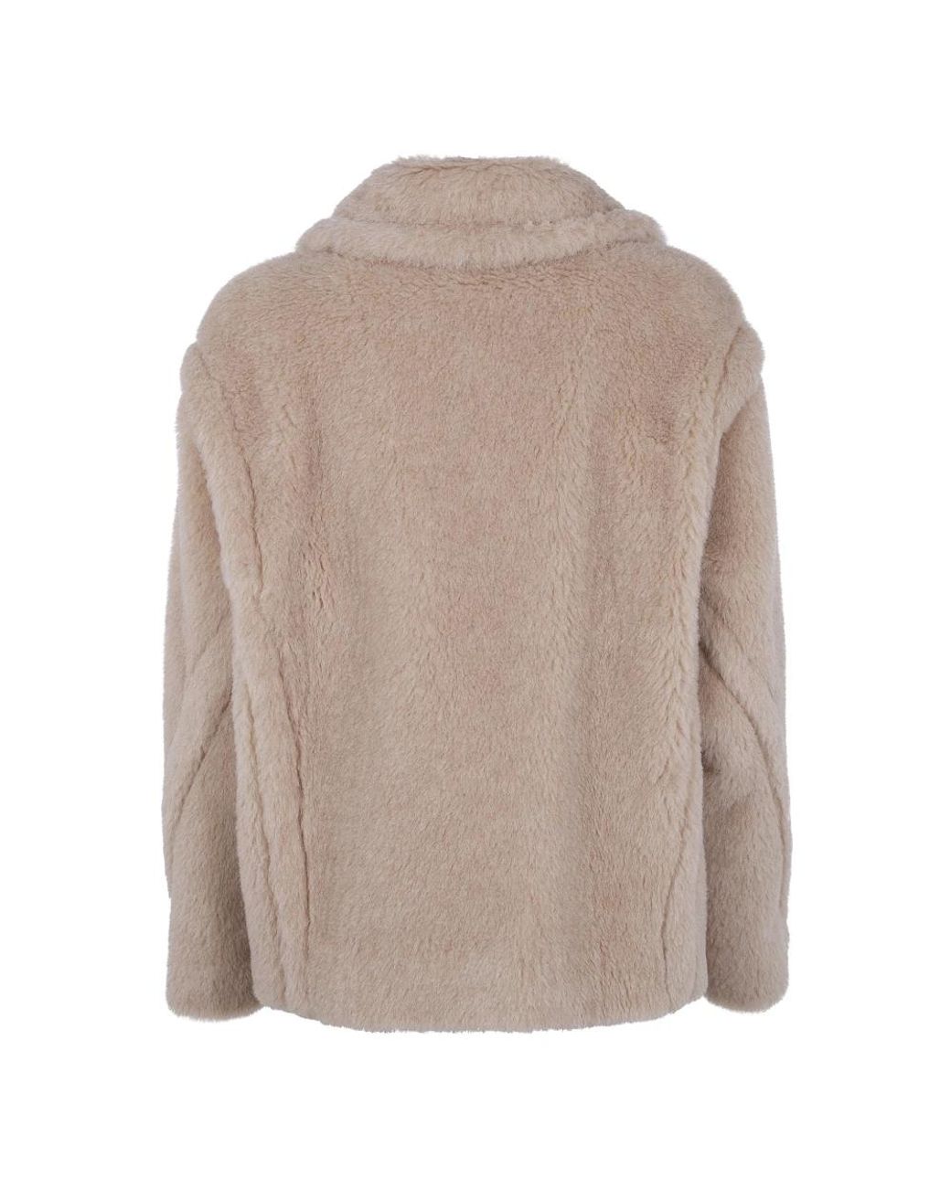 Max Mara Brown Faux Fur & Shearling Jackets