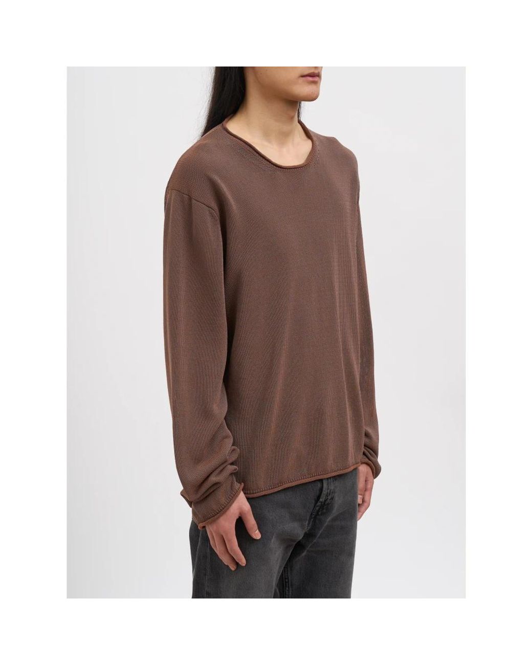 Our Legacy Brown Round-Neck Knitwear for men