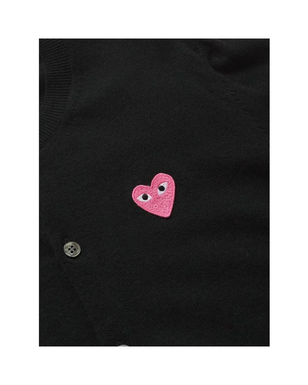 COMME DES GARÇONS PLAY Black Cardigans