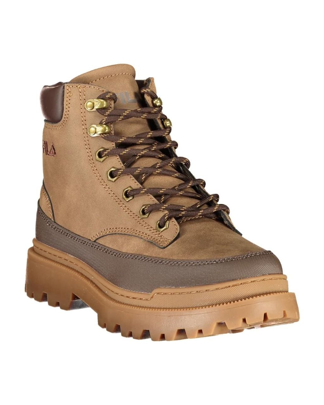 Fila Brown Lace-Up Boots for men