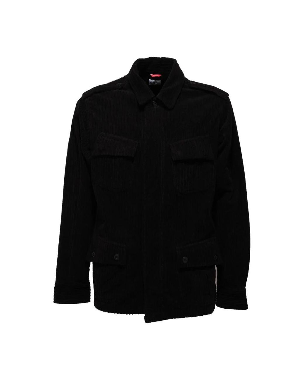 Bagutta Jassen ,Zwart ,Velvet Shacket Jungle Model in het Black voor heren