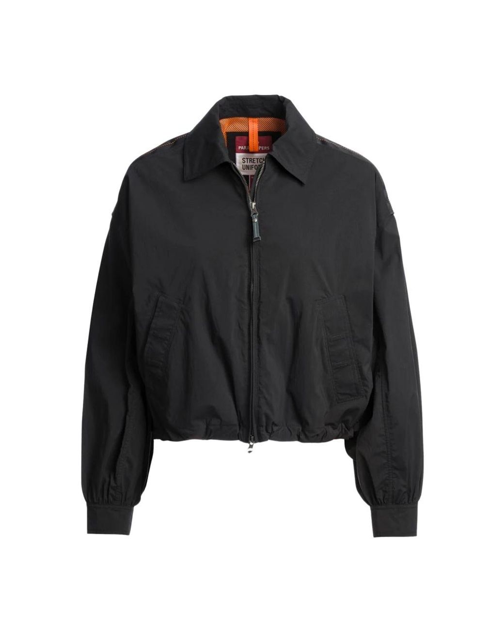 Parajumpers Black Laurette Bomber Jacket Cotton