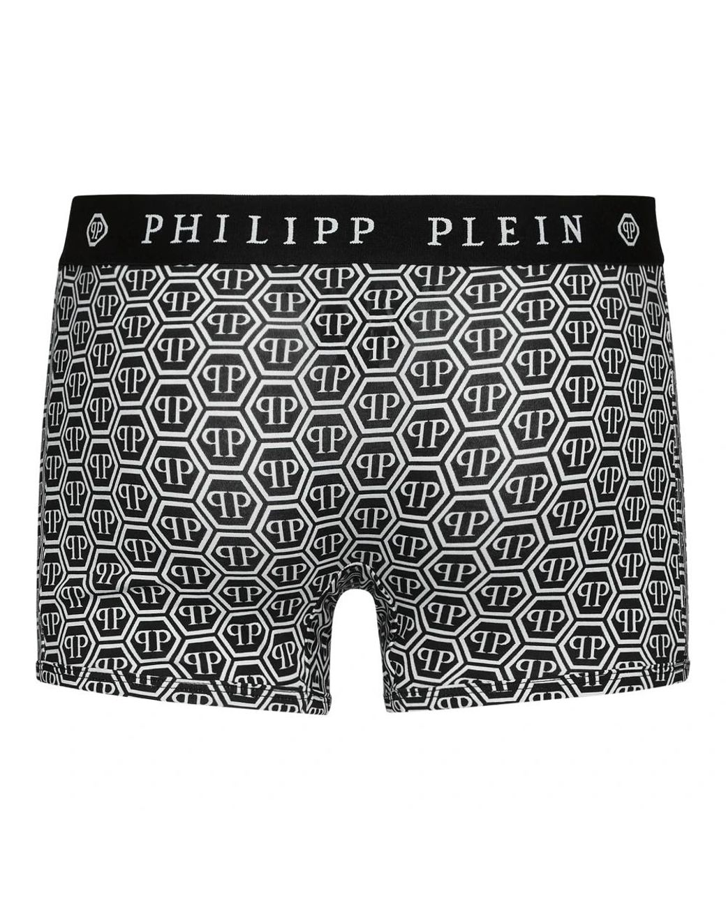 Philipp Plein Ondergoed ,Zwart ,Katoen Boxer Hexagon in het Black voor heren