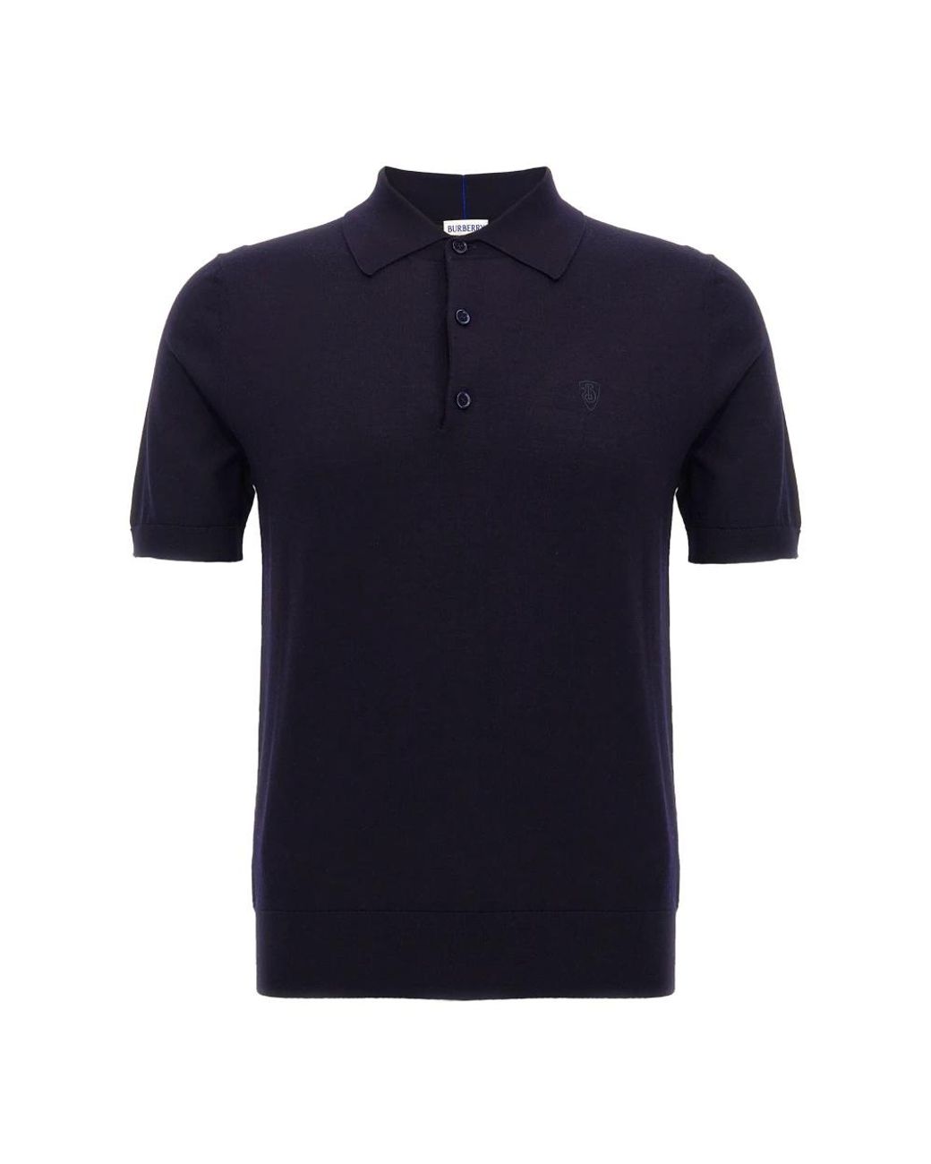 Burberry Wollen Poloshirt in het Blue voor heren