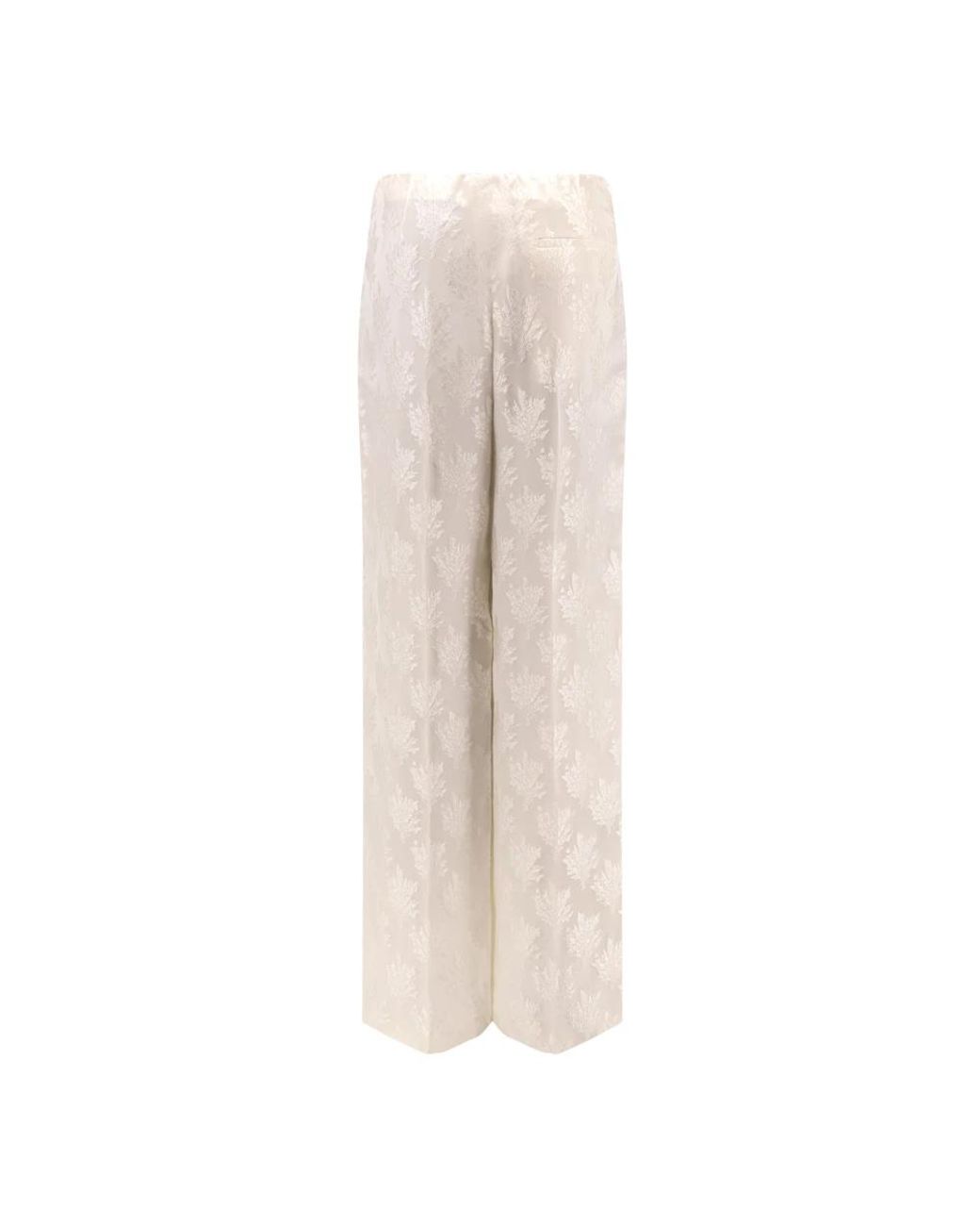 Fendi Natural Wide Trousers