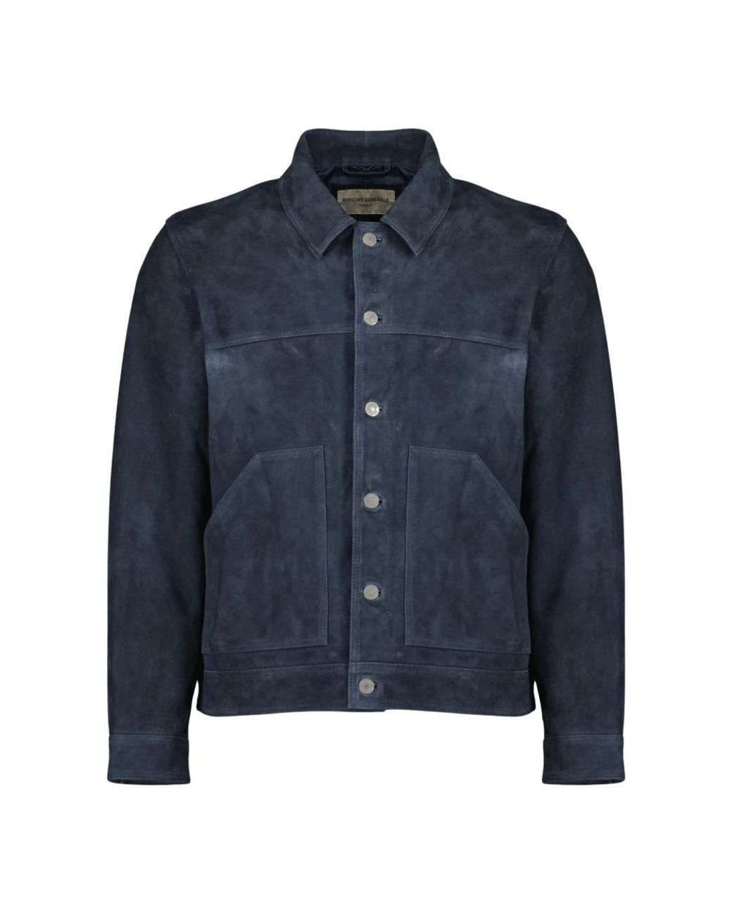 Officine Generale Blue Denim Jackets for men