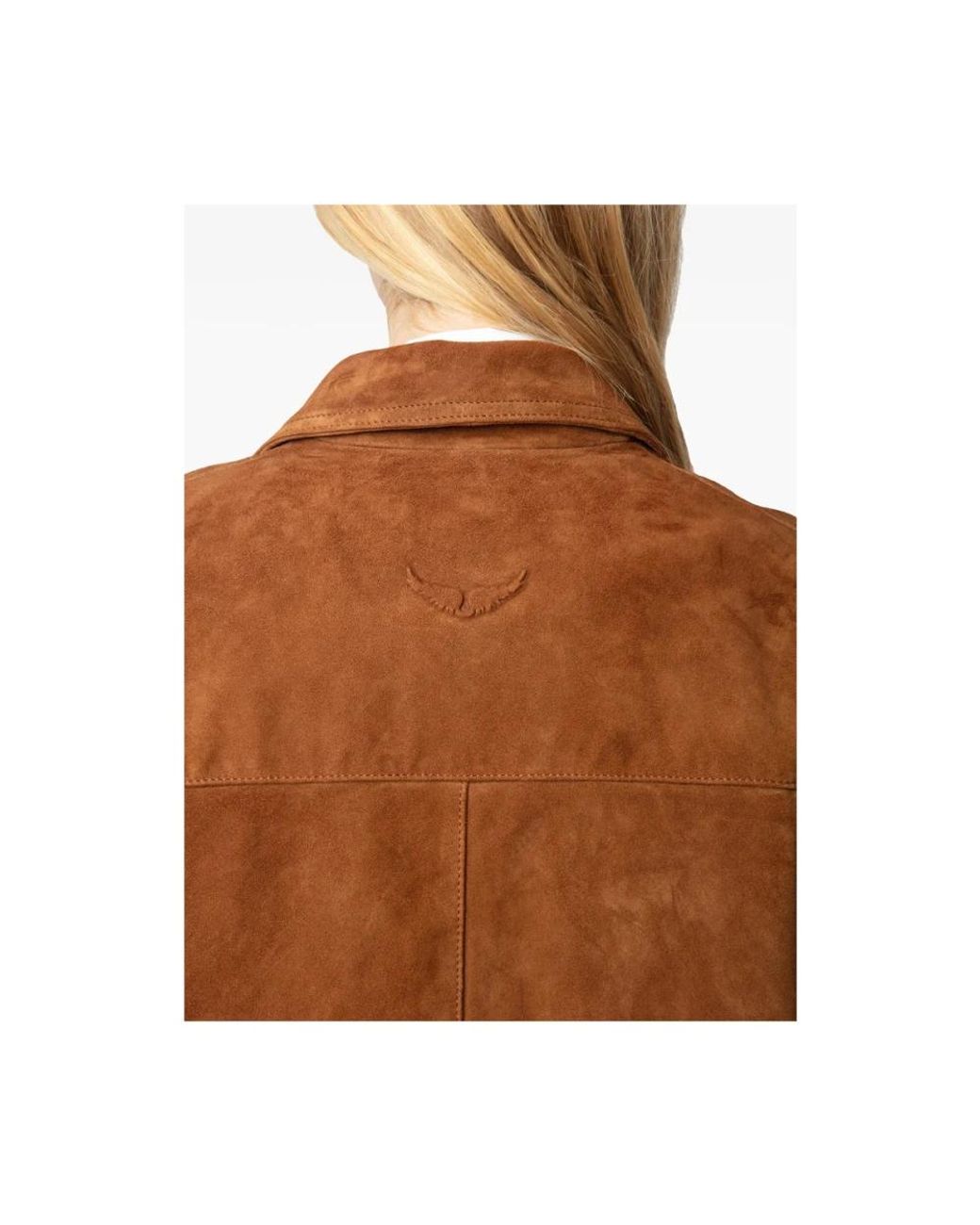 Zadig & Voltaire Brown Leather Outerwears