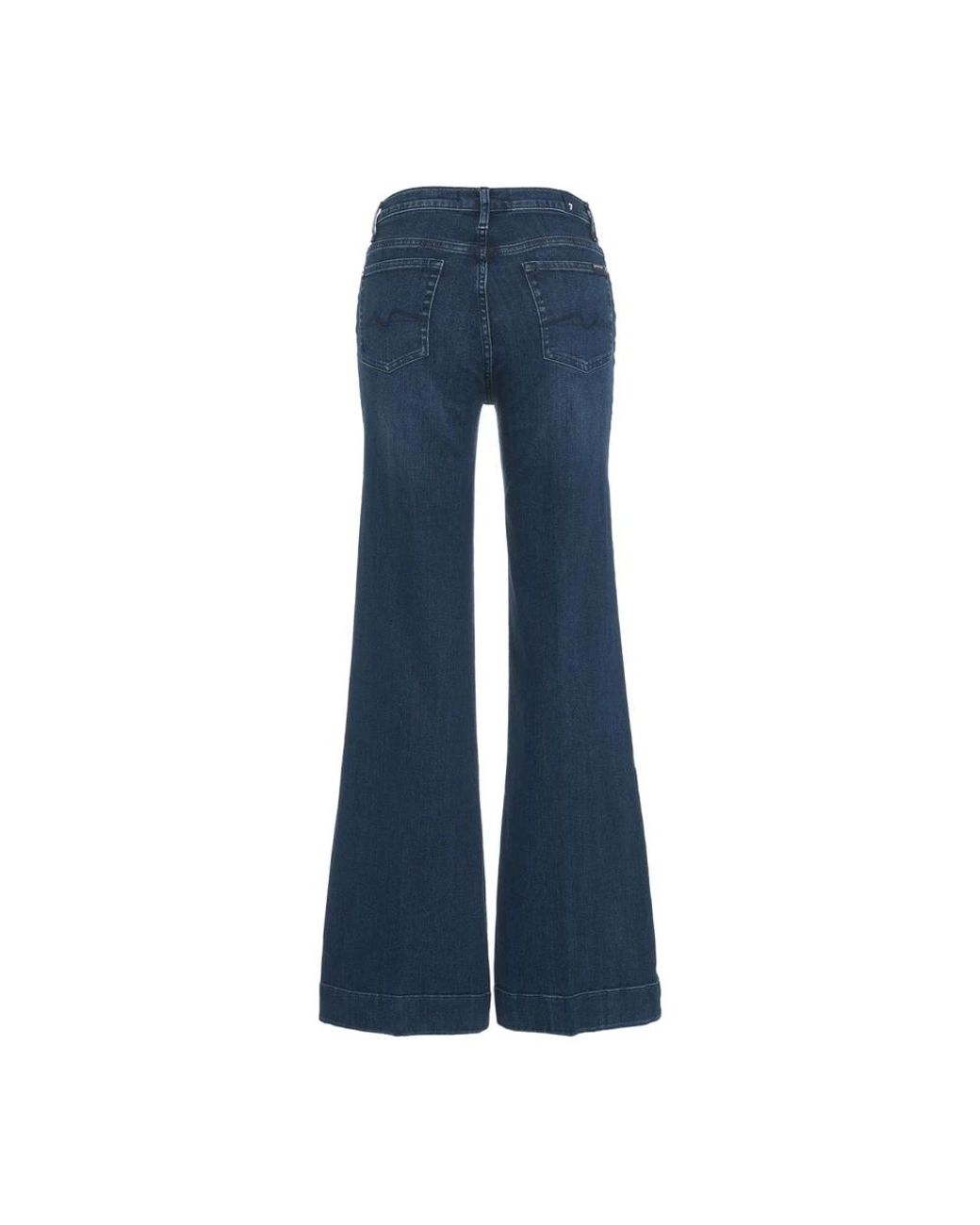 7 For All Mankind Blue Flared Jeans