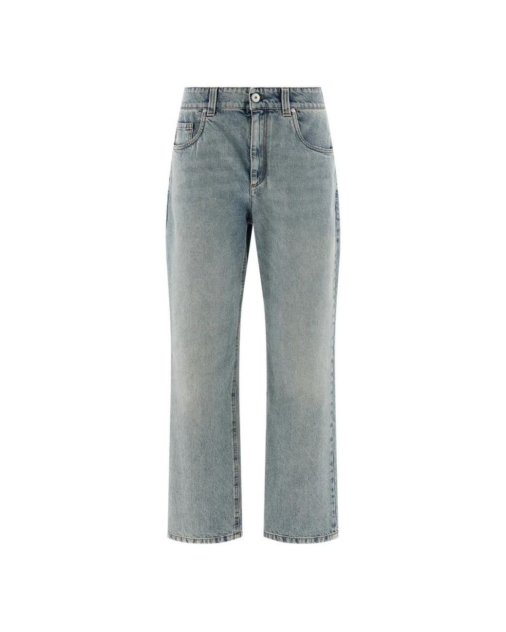 Brunello Cucinelli Blue Straight Fit Jeans