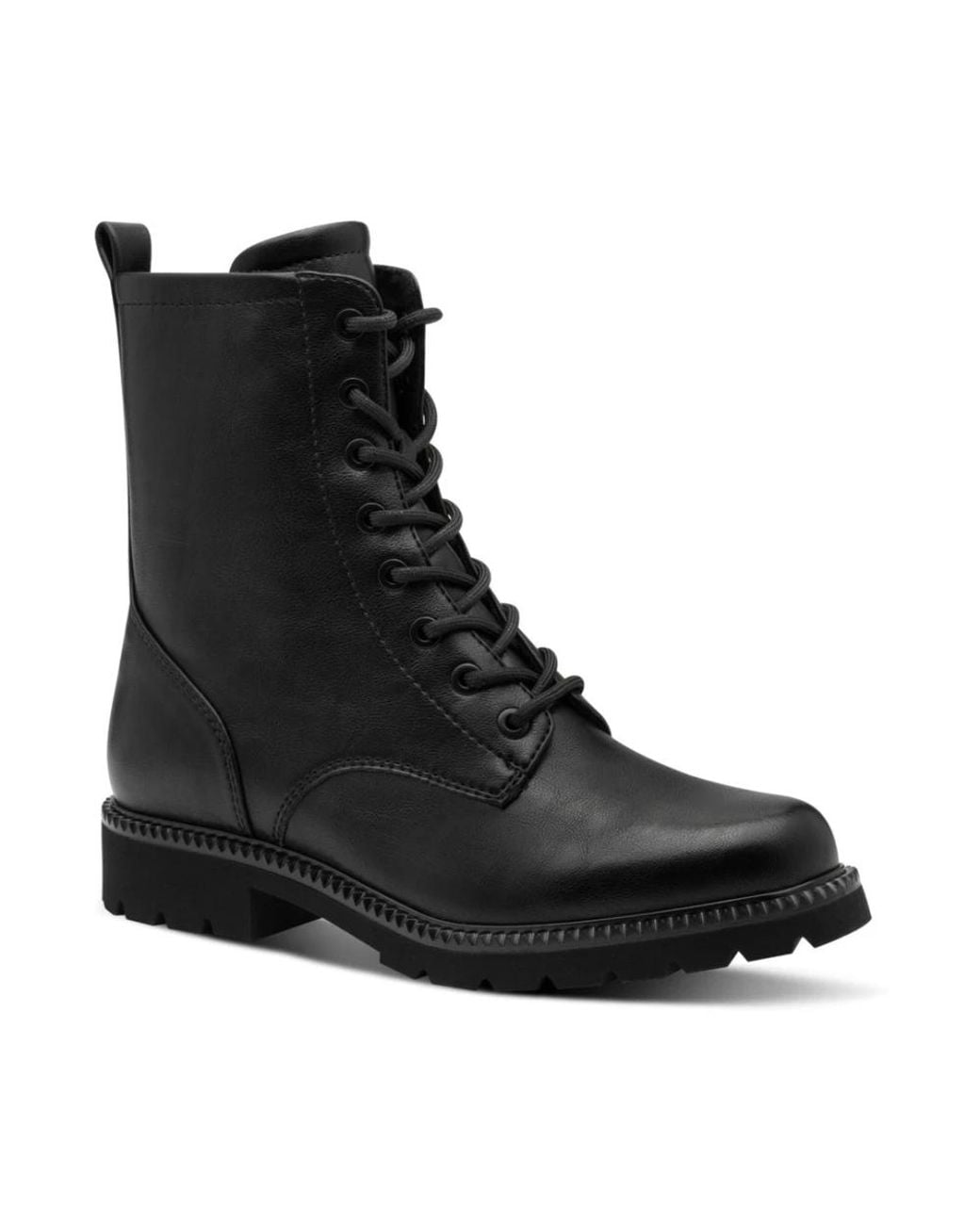 Tamaris Black Lace-Up Boots