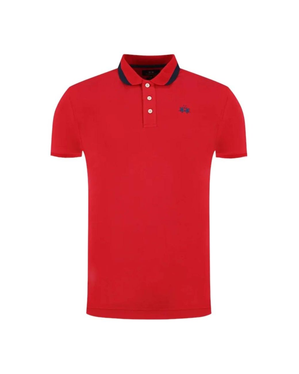 La Martina Red Polo Shirts for men