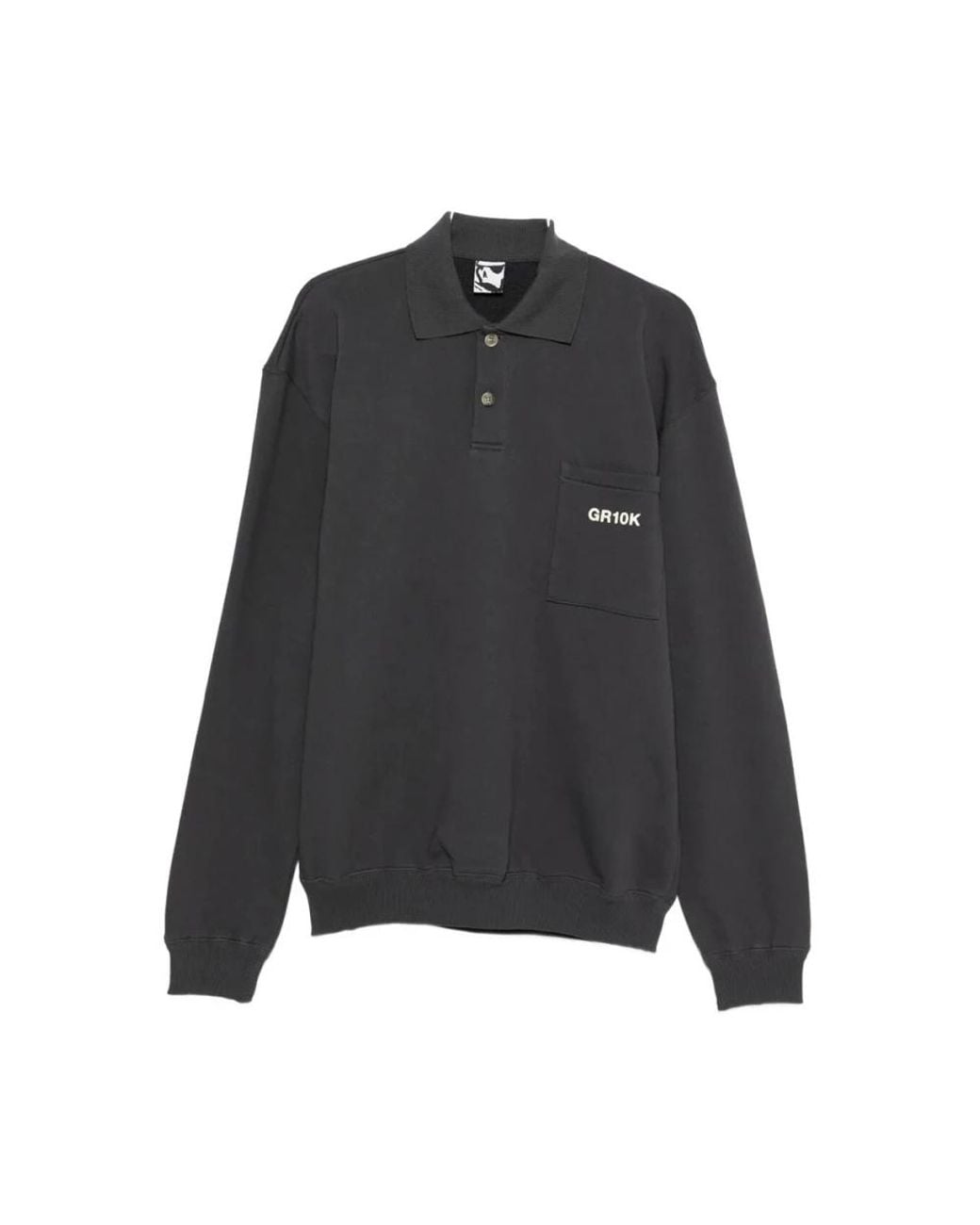 GR10K Tops ,Grijs ,Katoen Collateral Polo in het Black voor heren