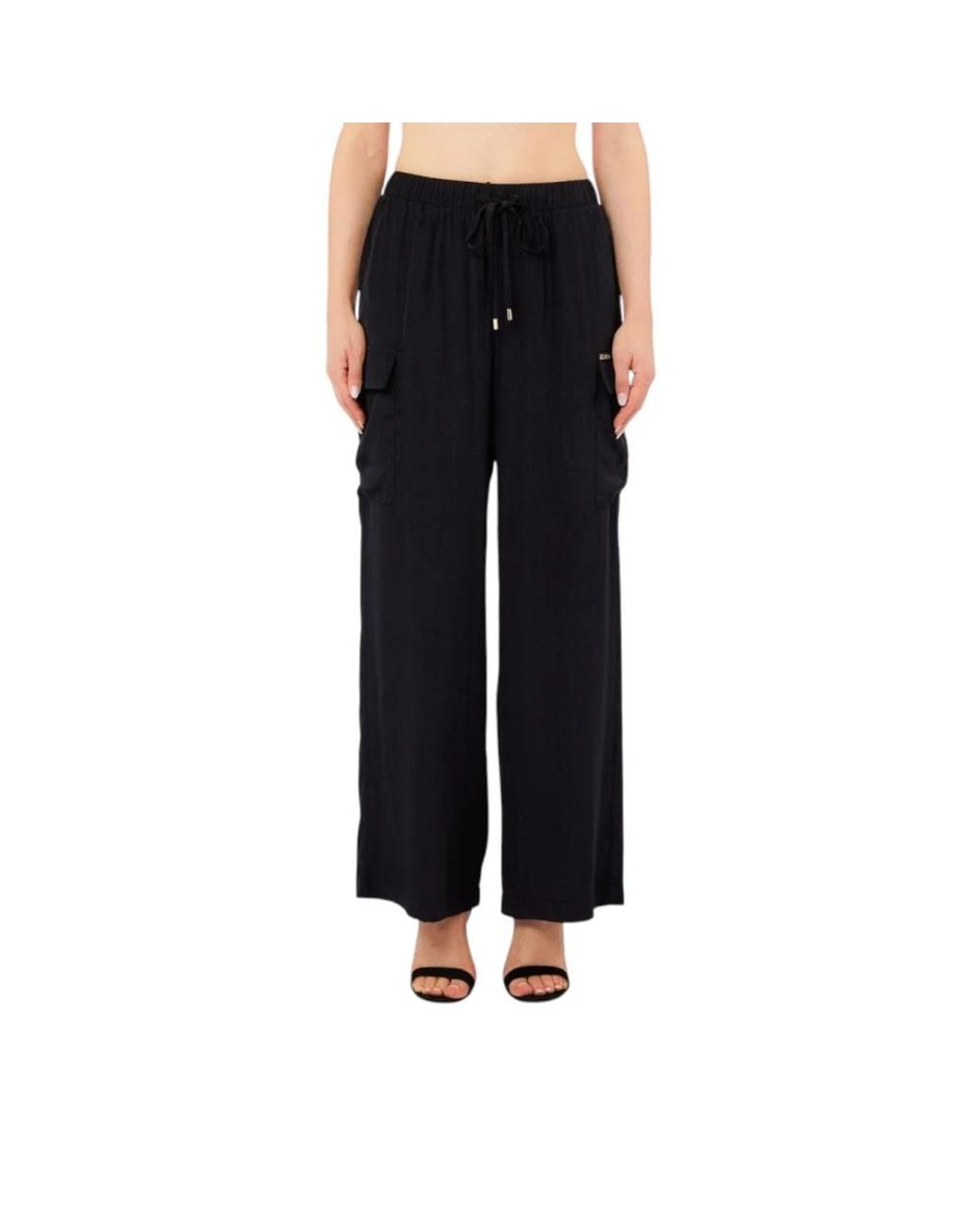 Liu Jo Black Wide Trousers