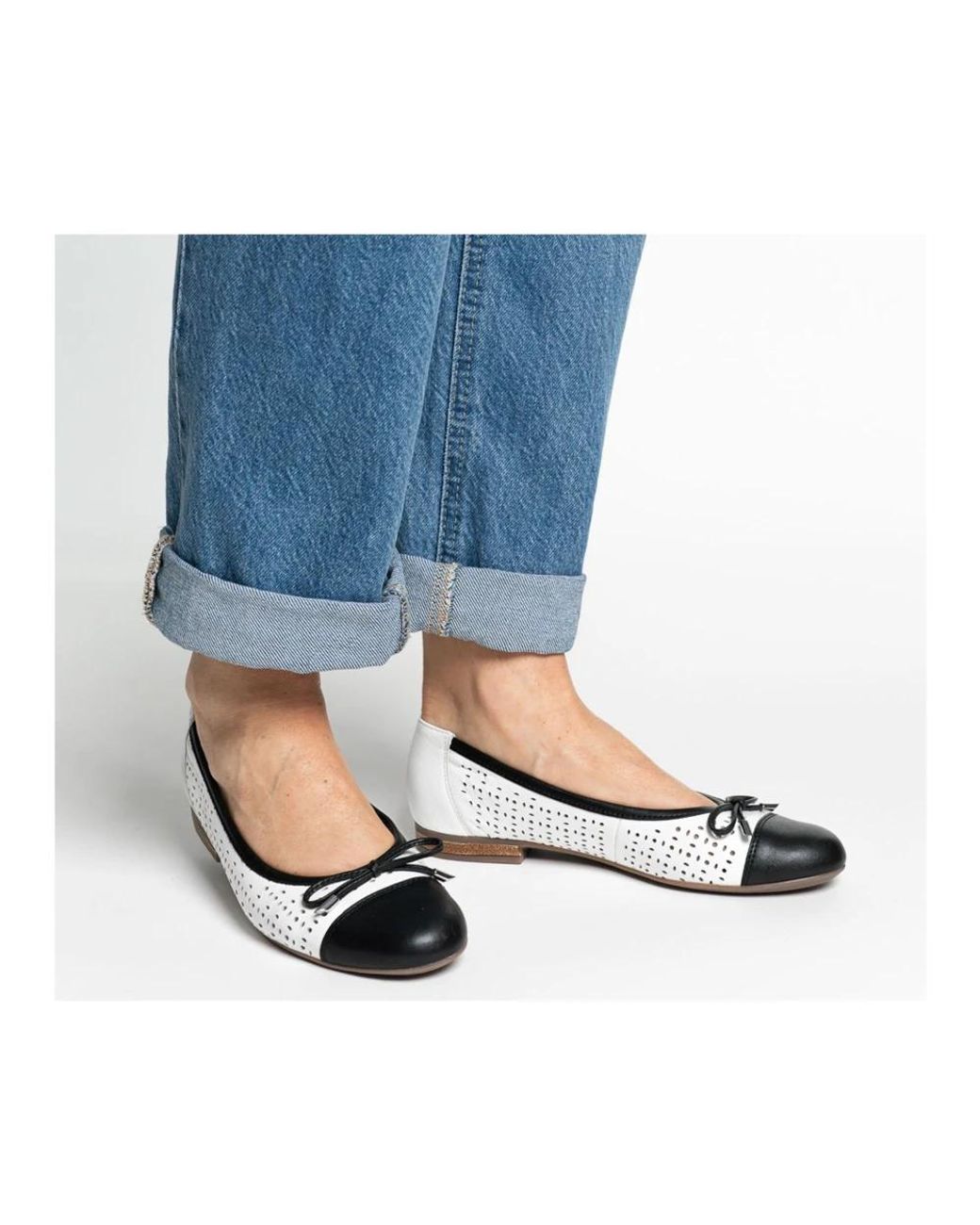 Ara Gray Ballerina Shoes