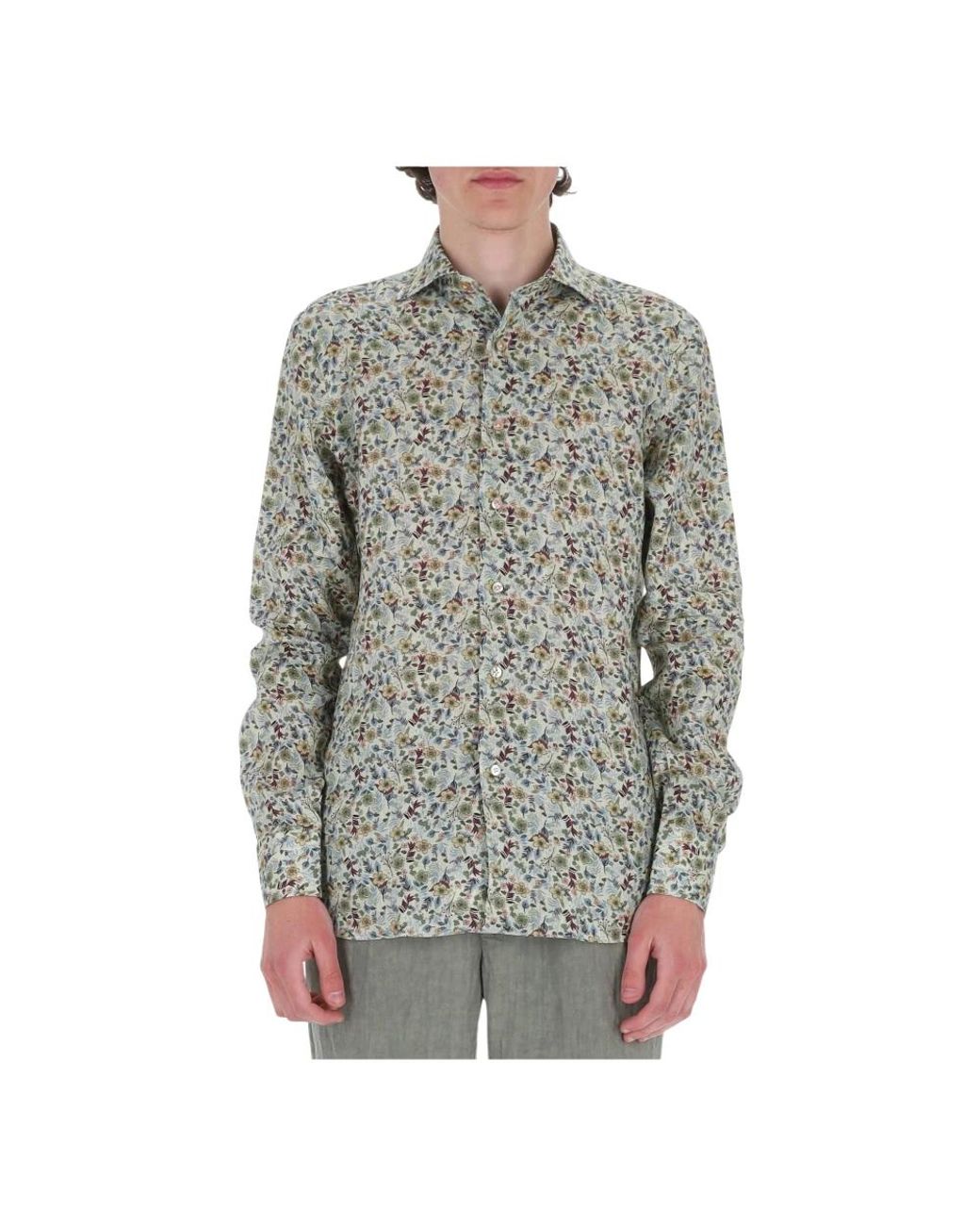 Borriello Gray Casual Shirts for men