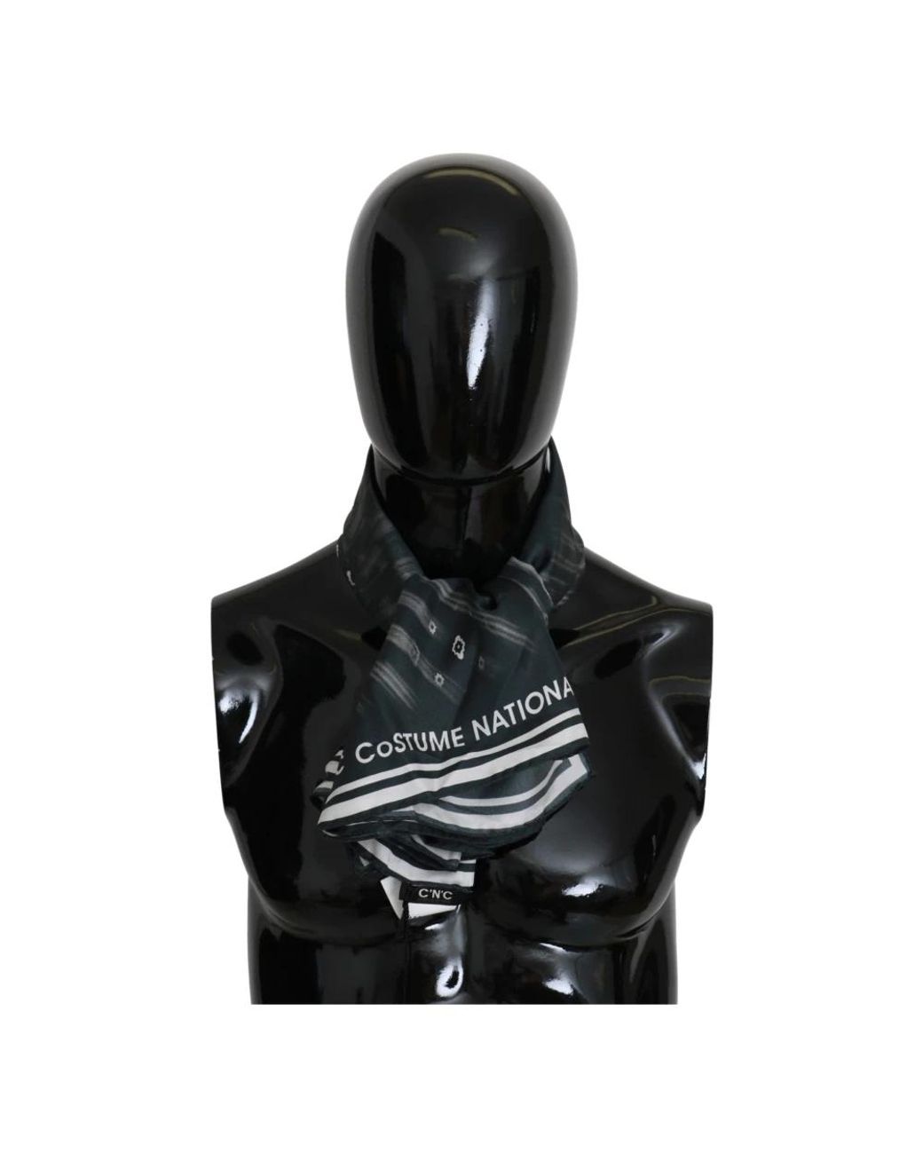 CoSTUME NATIONAL Black Silky Scarves