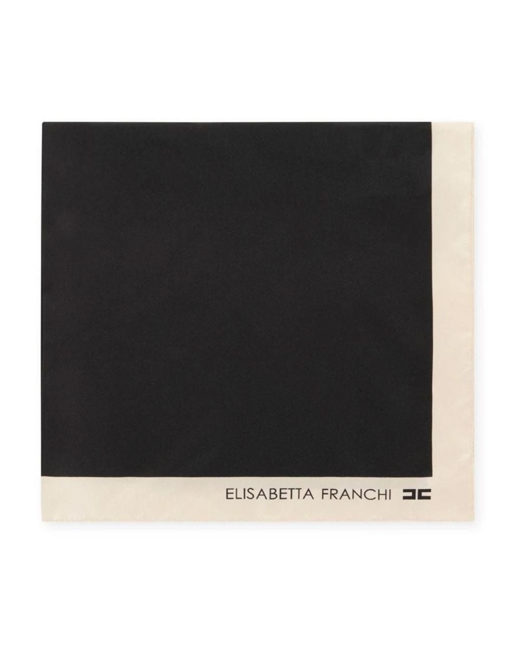 Elisabetta Franchi Black Silk Scarves