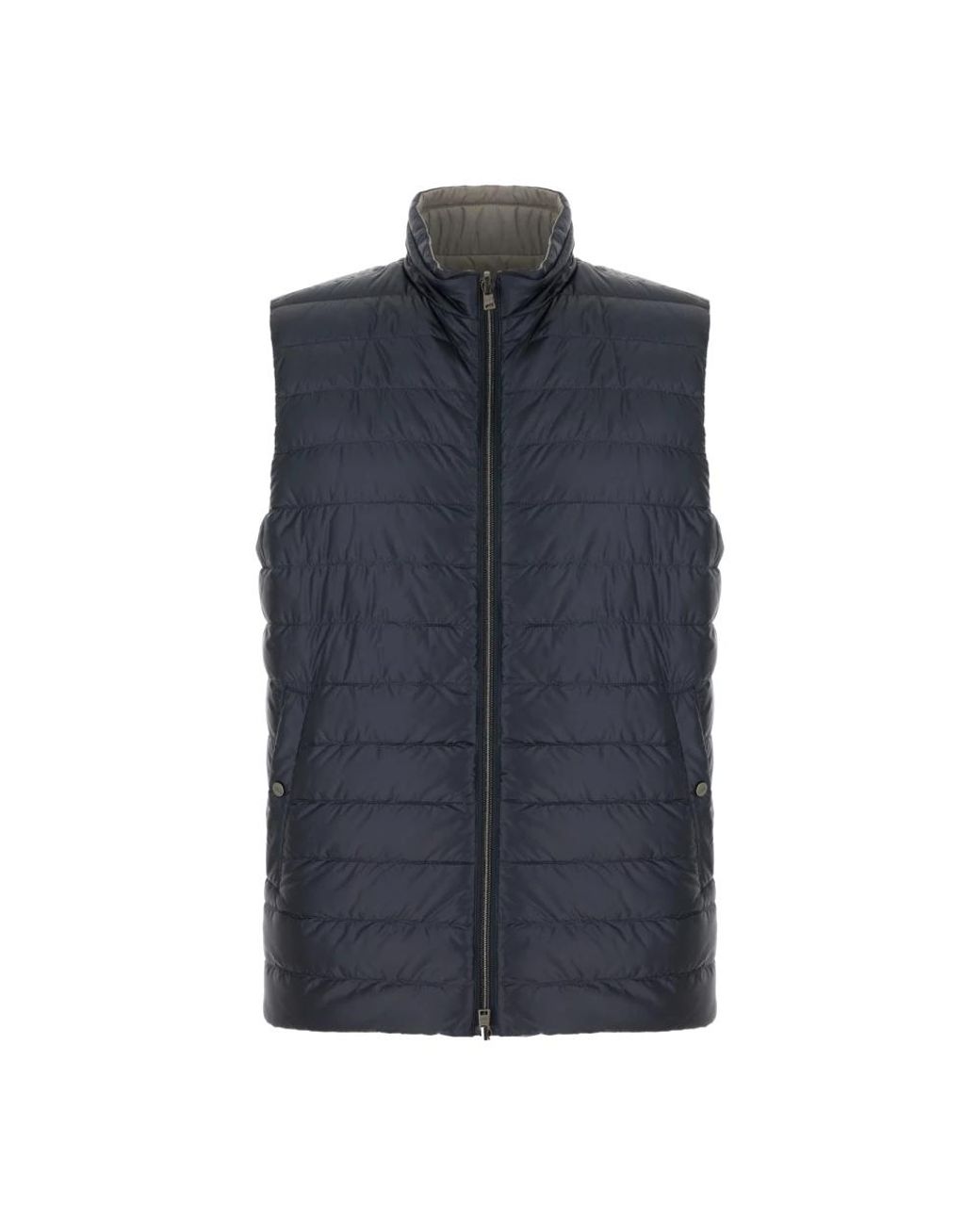 Herno Jassen ,Blauw ,Reversible Down Vest in het Blue voor heren