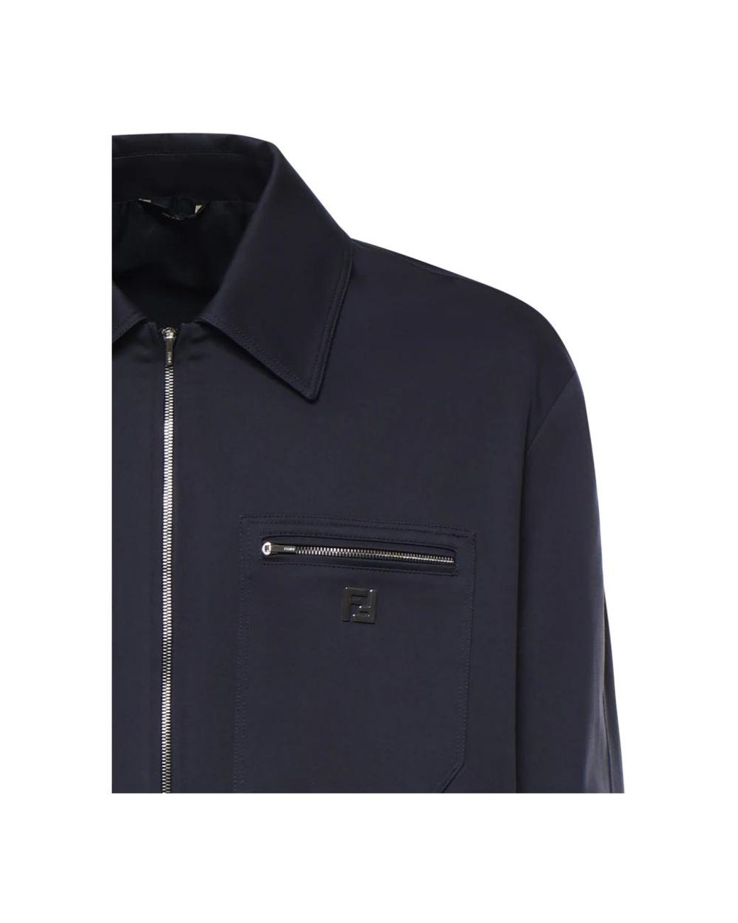 Fendi Blue Light Jackets for men