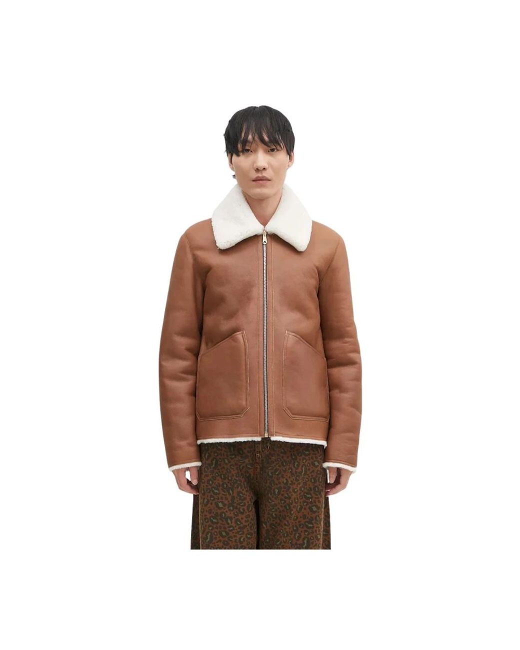 Paul Smith Leather Jassen in het Brown voor heren
