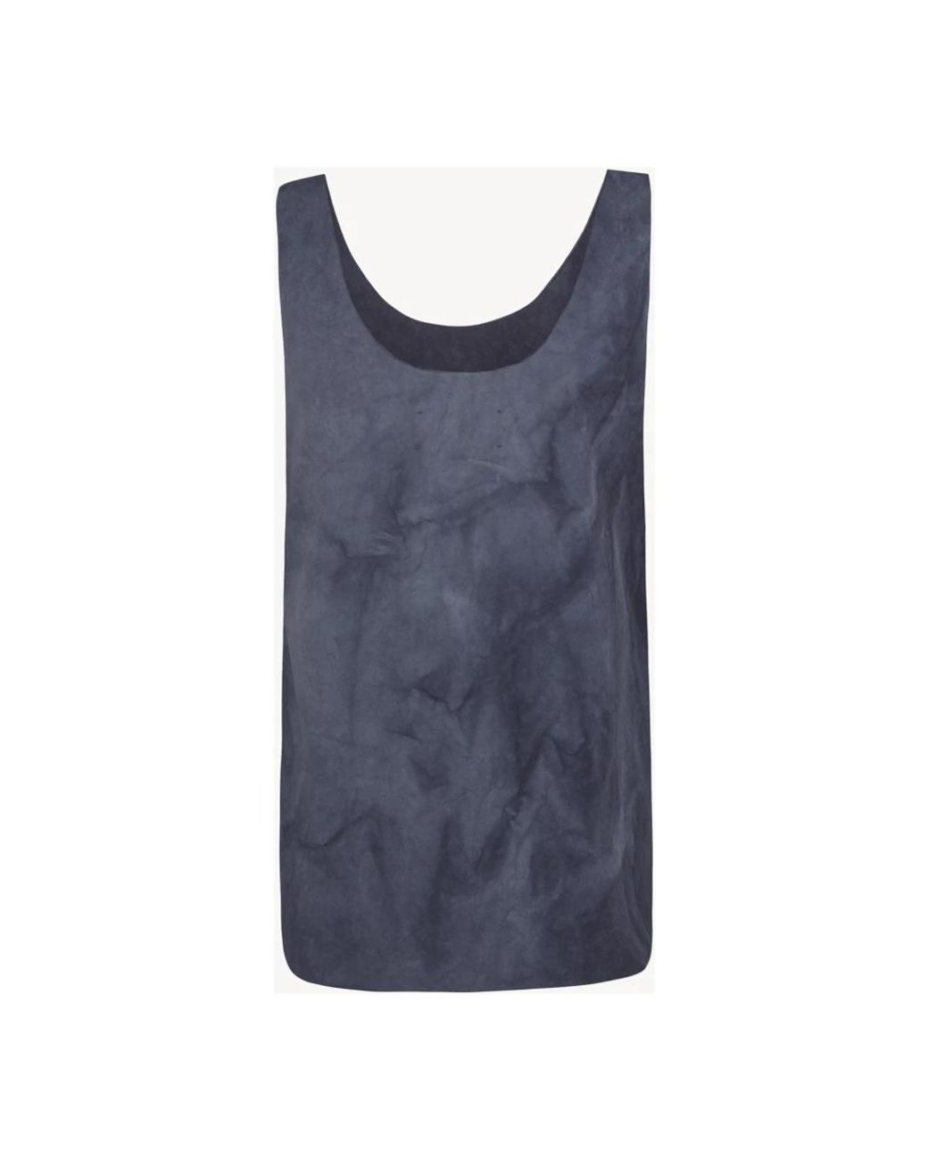Cortana Blue Sleeveless Tops