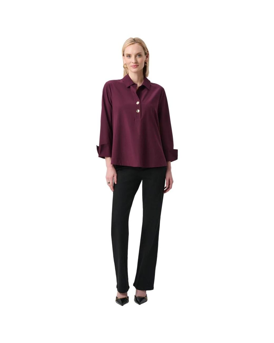 Joseph Ribkoff Purple Polo Shirts