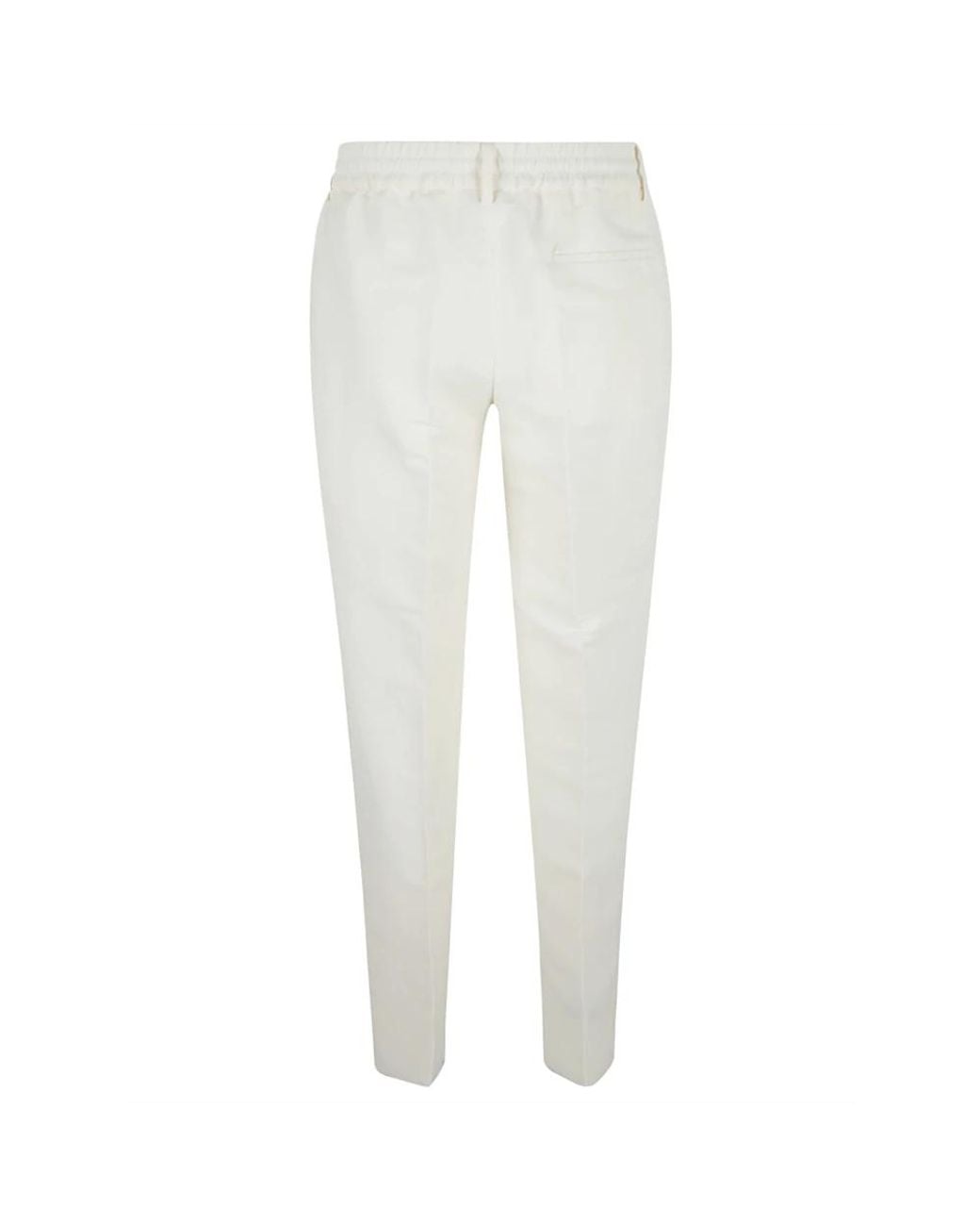 Burberry White Slim-Fit Trousers