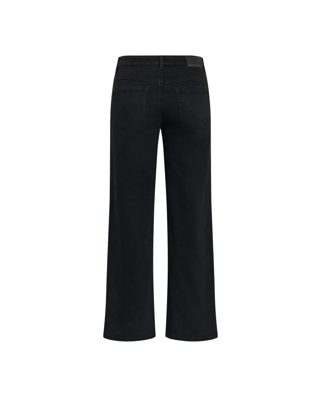 Straight Jeans Kaffe de color Black