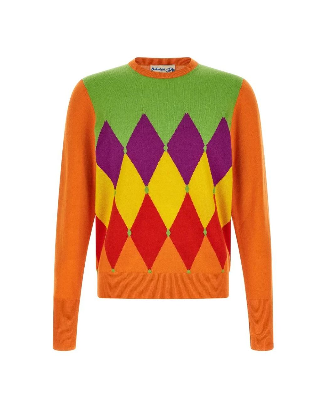 Ballantyne Orange Round-Neck Knitwear for men