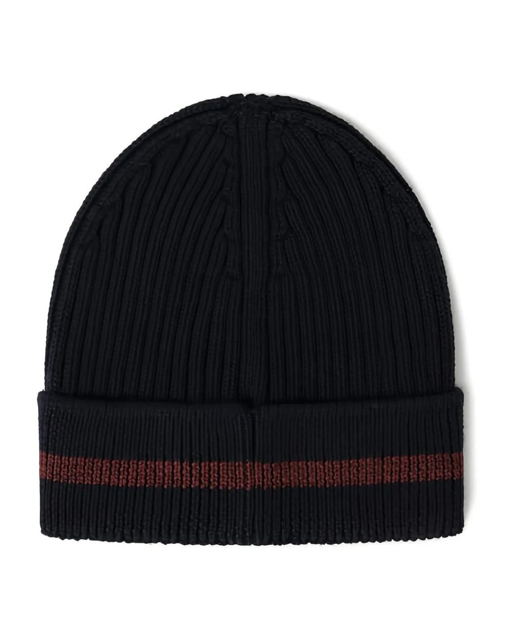 Hackett Logo-Strickmütze in Black für Herren