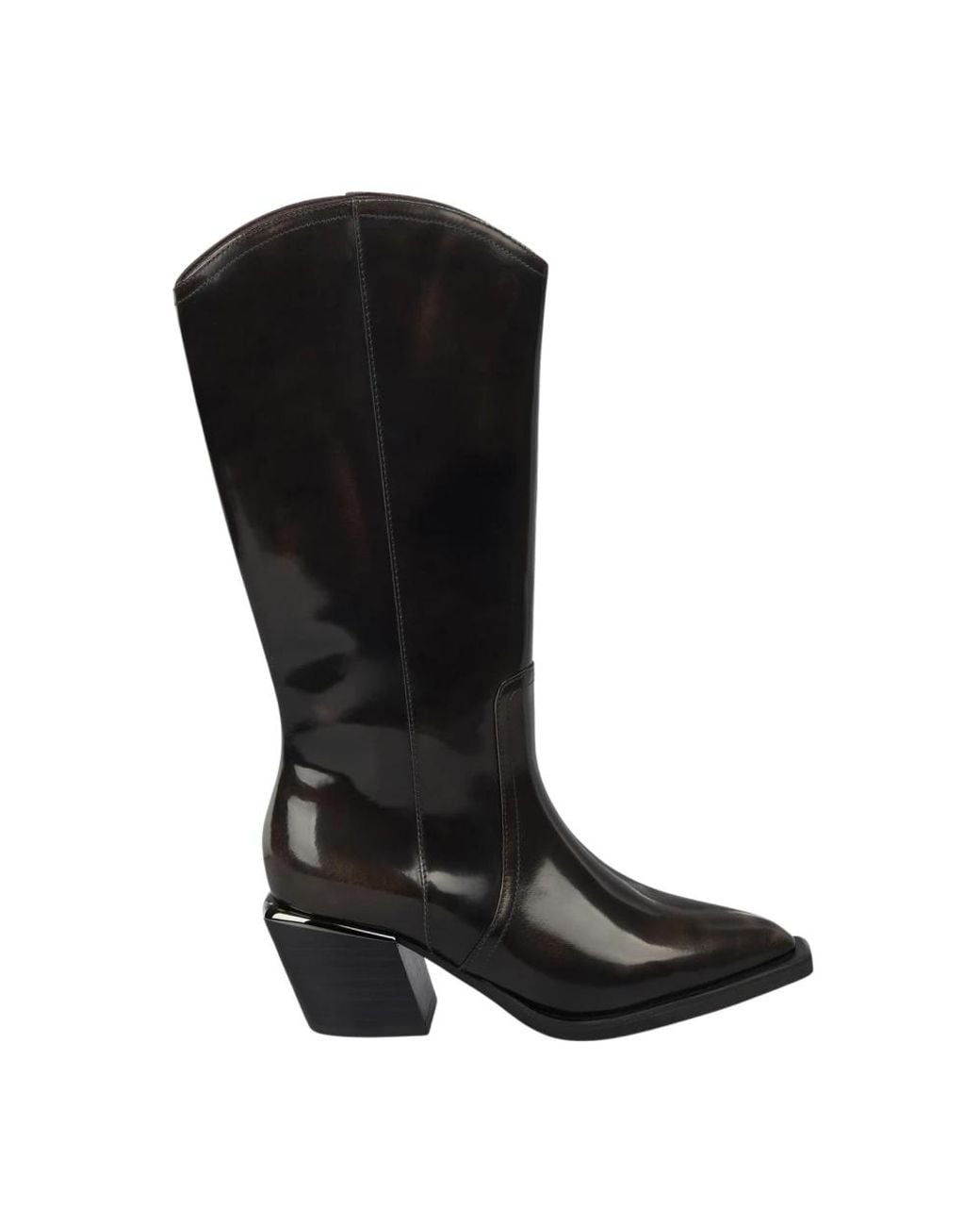 Alma En Pena. Black Cowboy & Biker Boots