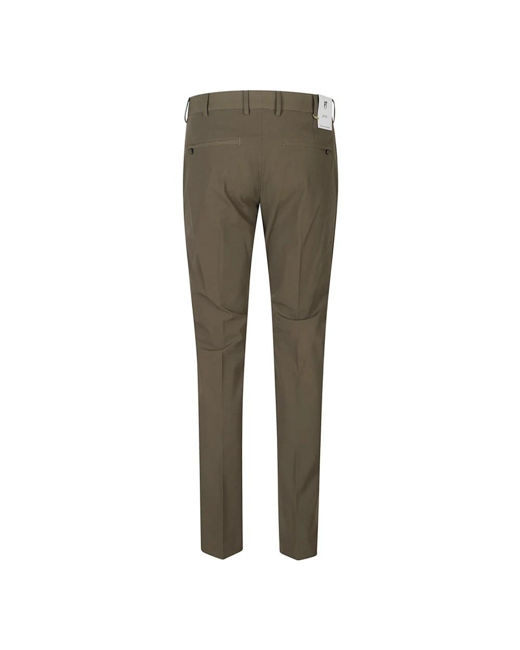 PT Torino Gray Slim-Fit Trousers for men
