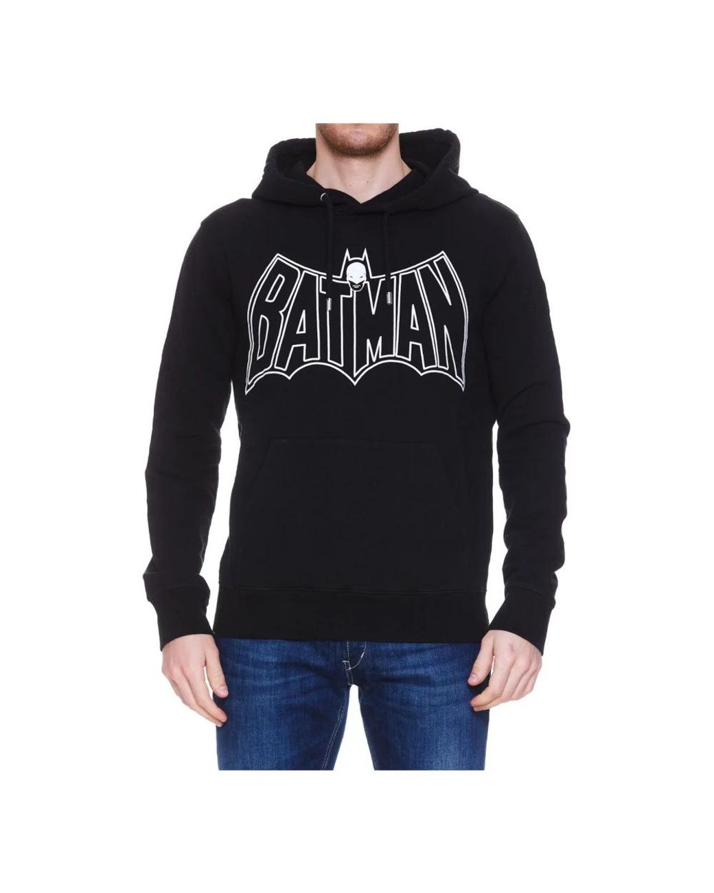 Lanvin Black Batman Hooded Sweatshirt for men