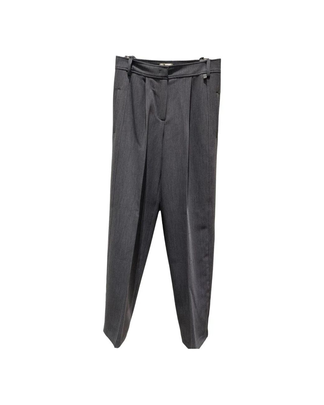 Herno Broeken ,Grijs ,Polyester Straight Broeken in het Gray
