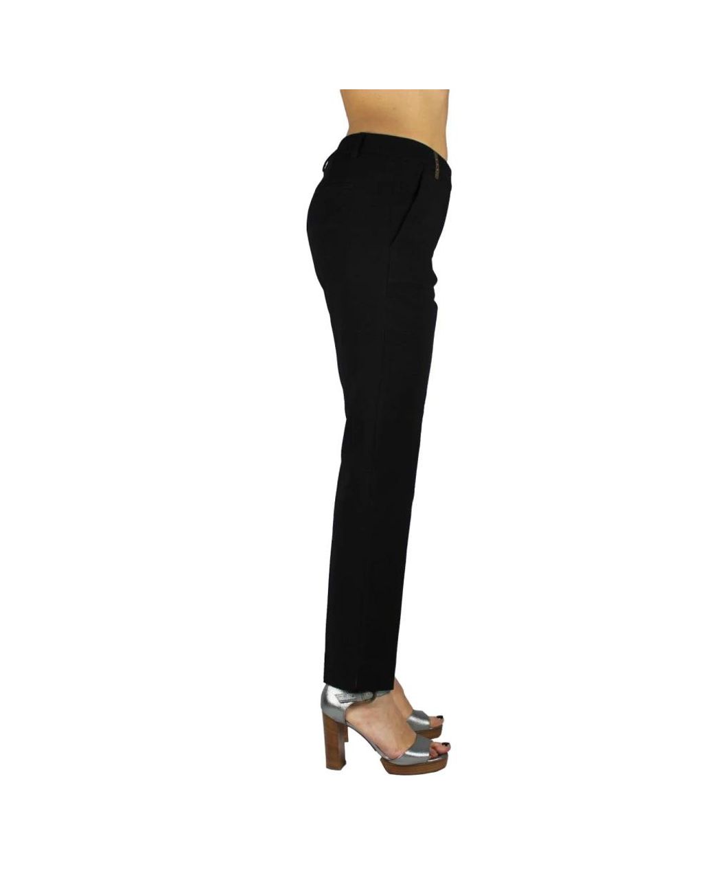 Peserico Black Slim-Fit Trousers