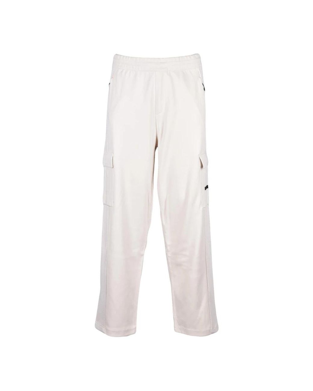 EA7 White Straight Trousers for men